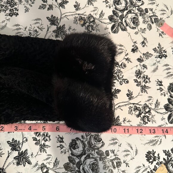 Persian Lamb Mink Collar 1950’s Evening Jacket Size Medium - Picture 8 of 11